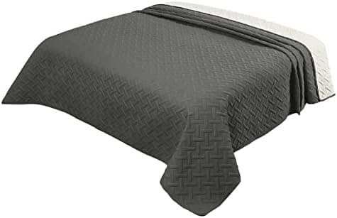 WOLTU Tagesdecke 220x240 cm Steppdecke, Ultraschall genäht, woholiberaler und hautfreundlich, für Sofa und Bett, Global