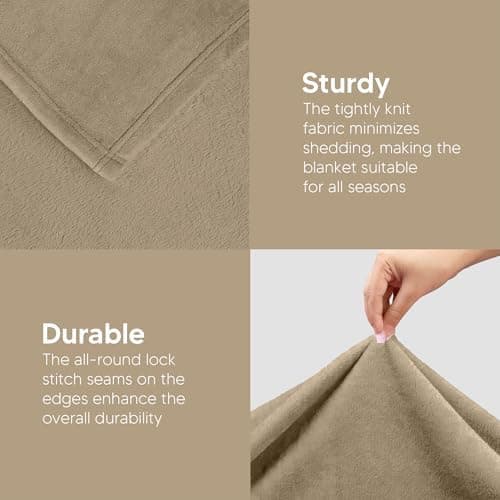 Utopia Bedding Kuscheldecke flauschig Warm für Winter und Sofa