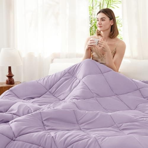 WAVVE Decke 200x220 Bettdecke, Super Weiche Zudecke Schlafdecke, Atmungsaktive Steppdecke 300gsm Mikrofaser Weiß OEKO-TE