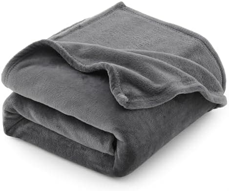CozyLux Kuscheldecke Flauschig für 4 Jahreszeiten - Weich/Warm/Leicht - Sofa/Bett/Couch 150x200cm Grau