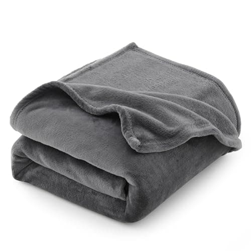 CozyLux Kuscheldecke Flauschig für 4 Jahreszeiten - Weich/Warm/Leicht - Sofa/Bett/Couch 150x200cm Grau