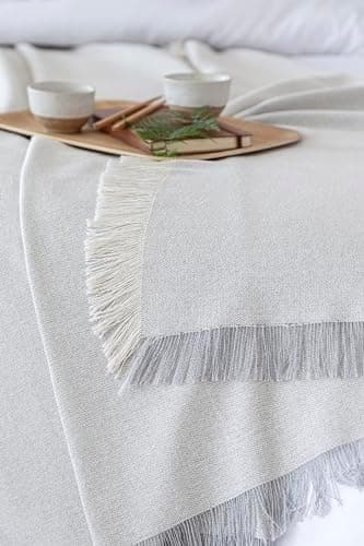 Todocama Mehrzweck-Tagesdecke - Überwurf für Bett und Sofa, cremefarben (125 x 180 cm) | Jarapas | Haushaltsgeräte | cre