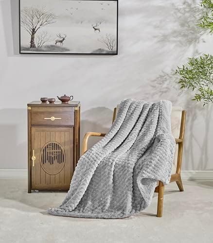 Miracle Home Wendbare Fleecedecke aus Mikrofaser, weich, warm und maschinenwaschbar, für den ganze Haushalt, 130 x 160 c