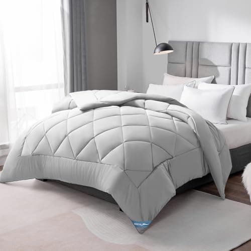 WAVVE Decke 200x220 Bettdecke, Super Weiche Zudecke Schlafdecke, Atmungsaktive Steppdecke 300gsm Mikrofaser Weiß OEKO-TE