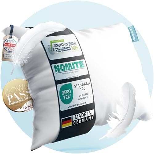 3-Kammer Daunenkissen 80x80 - Atmungsaktiv für Allergiker - OEKO-TEX STANDARD 100

3-Kammer Daunenkissen 80x80 - Kopfkis