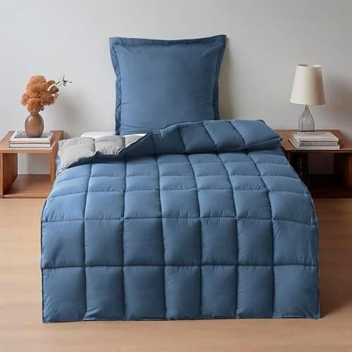 Oeko-TEX zertifizierte Nebelrosa Bettdecke HIG 155x220 cm - Weich & Flauschig - 1500g Daunenalternative (250GSM)