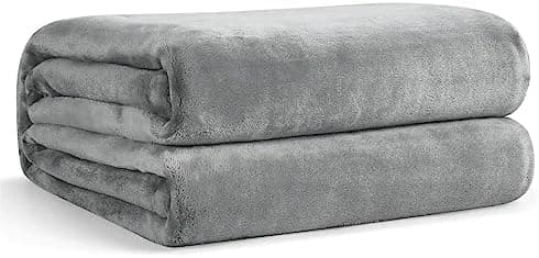 EHEYCIGA Flauschig weiche Kuscheldecke Grau 130x165 für Wohnzimmer und Sofa OEKO-TEX
| EHEYCIGA weiche warme Fleecedeck