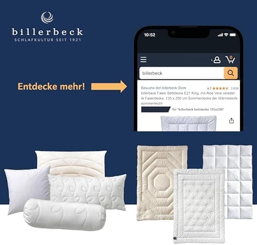 Billerbeck Faserkissen - weiche Stützkraft - Kopfkissen für-invalidierte Personen - ideal für die Nacht
| Billerbeck Fa
