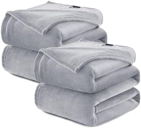 Kuscheldecke WAVVE Flauschig Warm - Sofadecke 150x200 cm Weich für Wohnraum Couchdecke GrauXL