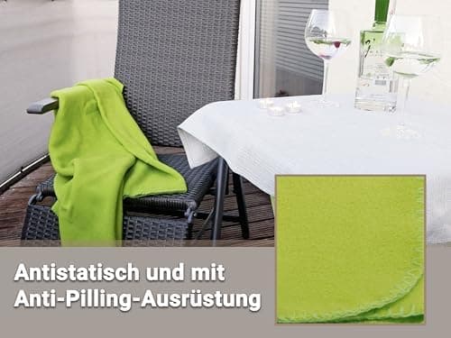 ZOLLNER Kuscheldecke in Taupe - weiche Couchdecke 130x170 cm - waschbar bis 95°C - Hotelqualität - Oeko Tex® Zertifizier