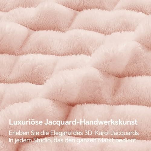 BEDELITE Flauschig Kuscheldecke Hellblau 125x150 für Sofa und Wohnzimmer OEKO-TEX STANDARD 100  
BEDELITE Hellblauer Fla