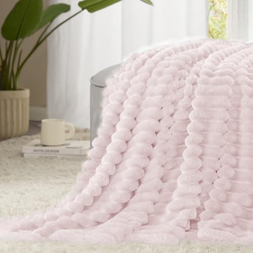 WAVVE Kuscheldecke Flauschig für Zimmer Deko, Sofadecke weicher Fleecedeckenausschnitt, Wohnraum Accessoire 130x150cm Gr