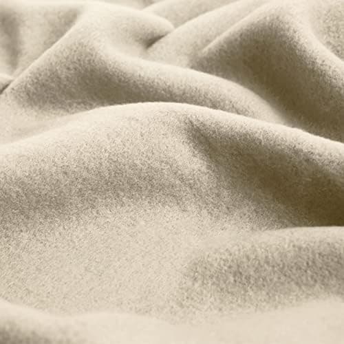 DREAMSCENE Schwarz Fleecedecke, warm und bequem für Winter, Bettüberwurf und Couchbezug, 150 x 200 cm OEKO-TEX STANDARD