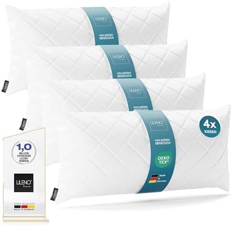 LILENO HOME 95°C waschbares Kissenfüllungsset - ideal für Allergiker - Polyester Innenkissen 40 x 40 cm als Couchkissen,