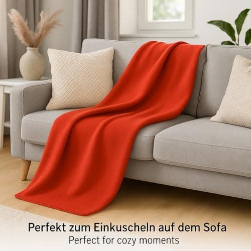 Betz Fleecedecke – weiche Wohndecke & Kuscheldecke – leicht, warm & pflegeleicht – Farbe Petrol 130x170 cm 180g/m²