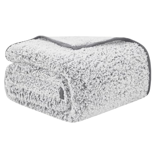 EMME Flauschige Sherpa Kuscheldecke Oeko-Tex 150x200 cm, perfekt für Winterspazieren und Relaxen - doppelseitig weich, l