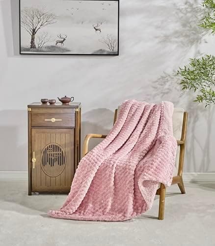 Miracle Home Wendbare Fleecedecke aus Mikrofaser, weich, warm und maschinenwaschbar, für den ganze Haushalt, 130 x 160 c