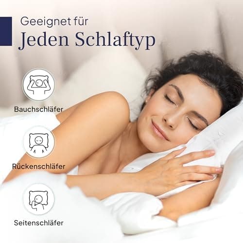 Gentle North Kopfkissen (40x40 cm) - 2er Set - Weiß für Bett und Deko - Ökotex - Waschbar - Reißverschluss für Füllung