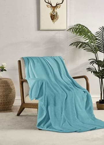 Miracle Home Wendbare Fleecedecke aus Mikrofaser, weich, warm und maschinenwaschbar, für den ganze Haushalt, 130 x 160 c