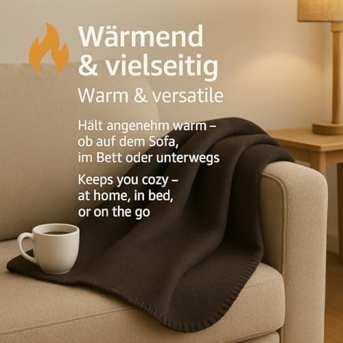 Betz Fleecedecke – weiche Wohndecke & Kuscheldecke – fürs Sofa & Bett – flauschig, leicht, wärmend & pflegeleicht – lila