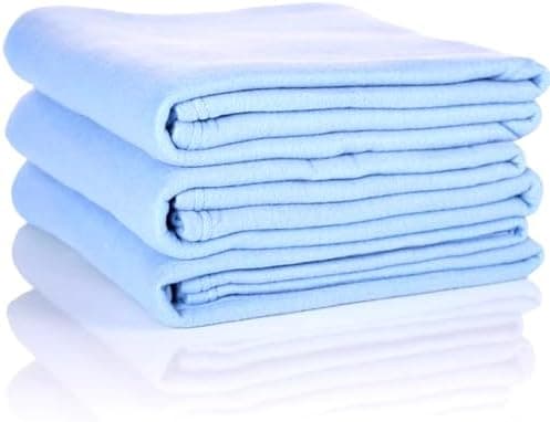 Oeko Tex Fleecedecken 3er Set - jeansblau, 130x160 cm, 200 g/m2 - Sofa- und Couchdecke - Picknick- und Kuscheldecke - OE