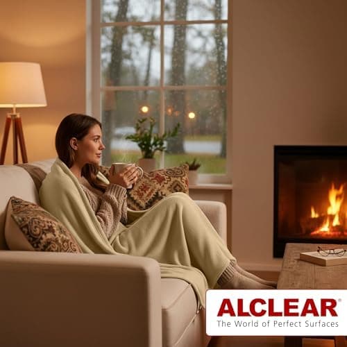 ALCLEAR Schokobraun Fleecedecken 130x160 cm, über 200 g/m2, SOFAGEDECKE DECKE Wohndecke Picknickdecke OEKO-TEX
