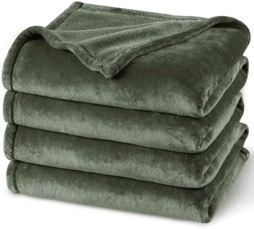 Oeko-Tex Weich Warm Kuscheldecke PHF Flauschig Fleecedecke 130x150cm - Beige, Couch, Sofa & Bett Überwurf