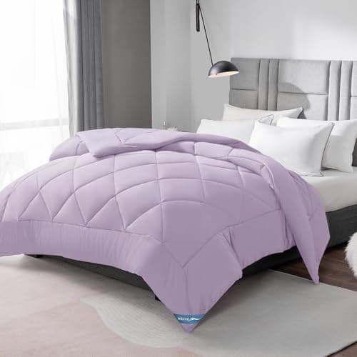 WAVVE Decke 200x220 Bettdecke, Super Weiche Zudecke Schlafdecke, Atmungsaktive Steppdecke 300gsm Mikrofaser Weiß OEKO-TE
