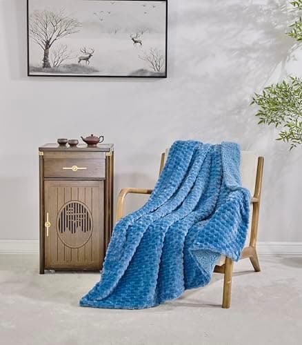 Miracle Home Wendbare Fleecedecke aus Mikrofaser, weich, warm und maschinenwaschbar, für den ganze Haushalt, 130 x 160 c
