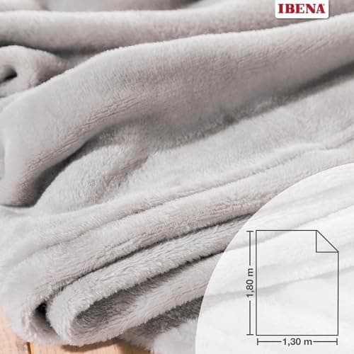 Ibena Kuscheldecke Olbia - flauschig, warm & waschbar, ideal für Kinder im Rose Farbton OEKO-TEX STANDARD 100  
Ibena Ku