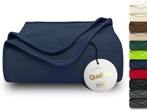 ZOLLNER Kuscheldecke in 130x170 cm - kuschelige und langlebige Fleecedecke - antistatisch und Oeko Tex® Zertifiziert