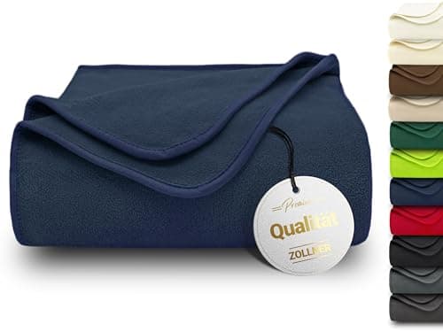 ZOLLNER Kuscheldecke in 130x170 cm - kuschelige und langlebige Fleecedecke - antistatisch und Oeko Tex® Zertifiziert