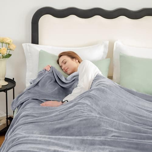 Kuscheldecke WAVVE Flauschig Warm - Sofadecke 150x200 cm Weich für Wohnraum Couchdecke GrauXL
