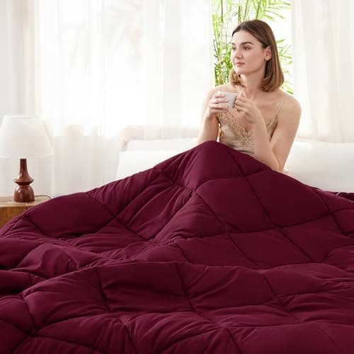 WAVVE Decke 200x220 Bettdecke, Super Weiche Zudecke Schlafdecke, Atmungsaktive Steppdecke 300gsm Mikrofaser Weiß OEKO-TE