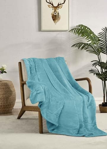 Miracle Home Wendbare Fleecedecke aus Mikrofaser, weich, warm und maschinenwaschbar, für den ganze Haushalt, 130 x 160 c