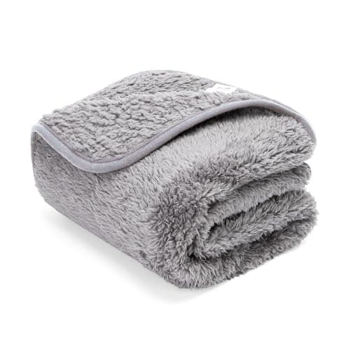 Nobleza Weiche Fleecedecke für Hund und Katze, Waschbar, Warm und Komfortabel - Grau 100x80cm  
Nobleza Waschbare Hunded