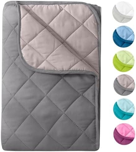 Wometo Microfaser Sommer Steppbett OekoTex - grün und hellgrün Kochfest -ideal für Camping und heiße Tage - 200x200 - oh