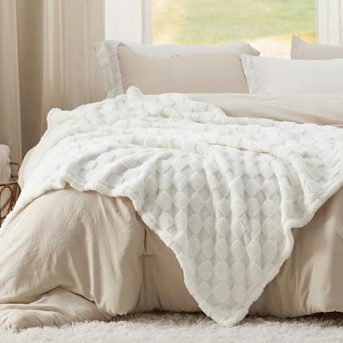 BEDSURE Kuscheldecke Flauschig - Weiche Warme für Zimmer Deko, Wohn- & Kuscheldecken, Hellbraun, 130 x 170 cm OEKO-TEX S