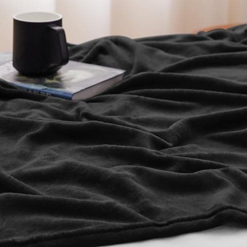 Kuscheldecke WAVVE Flauschig Warm - Sofadecke 150x200 cm Weich für Wohnraum Couchdecke GrauXL