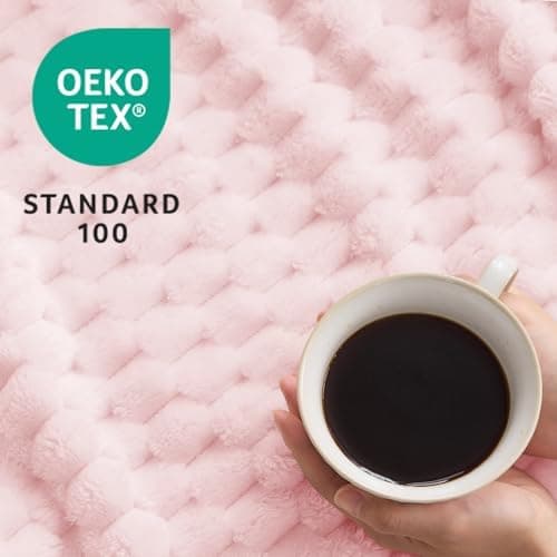 Vielit Ultraweiche Kuscheldecke Flauschig Rot – Warme & Gemütliche Couch & Sofadecke, Atmungsaktiv & Pflegeleicht, OEKO-