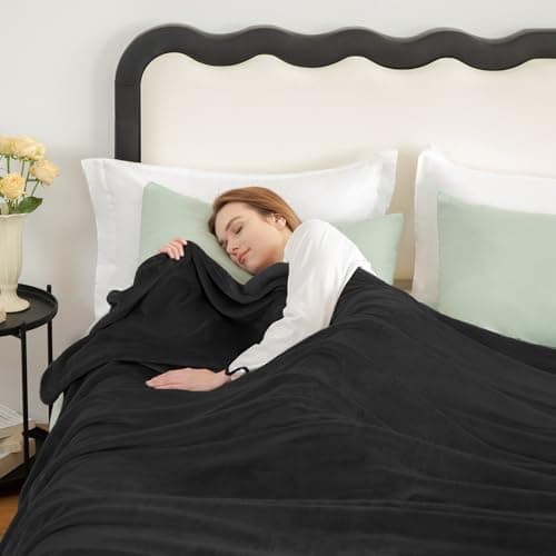 Kuscheldecke WAVVE Flauschig Warm - Sofadecke 150x200 cm Weich für Wohnraum Couchdecke GrauXL