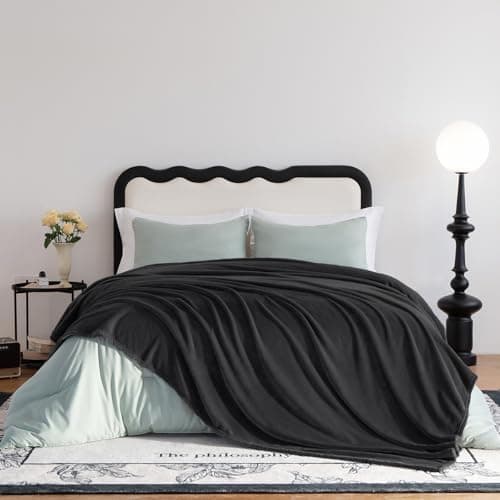 Kuscheldecke WAVVE Flauschig Warm - Sofadecke 150x200 cm Weich für Wohnraum Couchdecke GrauXL