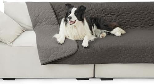 BEDSURE wasserdichte Hundedecke - 76x178 cm rutschfeste Schutzmatte für Couch, waschbar und kratzfest, Grau OEKO-TEX STA