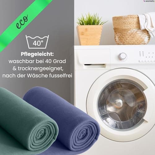 Wometo 10er Vorteilspack Fleecedecke grau Anti-Pilling Kettelrand