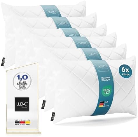 LILENO HOME 95°C waschbares Kissenfüllungsset - ideal für Allergiker - Polyester Innenkissen 40 x 40 cm als Couchkissen,
