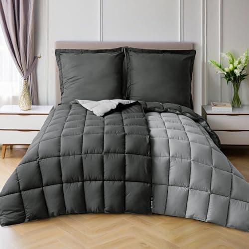 Oeko-TEX zertifizierte Nebelrosa Bettdecke HIG 155x220 cm - Weich & Flauschig - 1500g Daunenalternative (250GSM)
