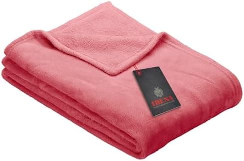 Ibena Kuscheldecke Olbia - flauschig, warm & waschbar, ideal für Kinder im Rose Farbton OEKO-TEX STANDARD 100  
Ibena Ku
