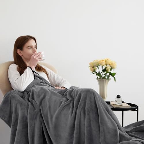 CozyLux Kuscheldecke Flauschig für 4 Jahreszeiten - Weich/Warm/Leicht - Sofa/Bett/Couch 150x200cm Grau