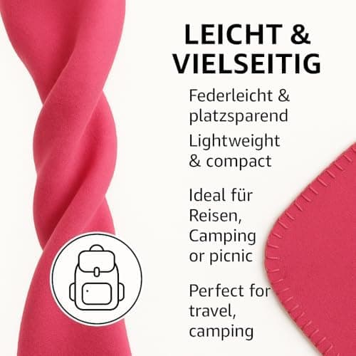 Betz Fleecedecke – weiche Wohndecke & Kuscheldecke – fürs Sofa & Bett – flauschig, leicht, wärmend & pflegeleicht – lila
