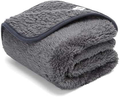 Nobleza Weiche Fleecedecke für Hund und Katze, Waschbar, Warm und Komfortabel - Grau 100x80cm  
Nobleza Waschbare Hunded